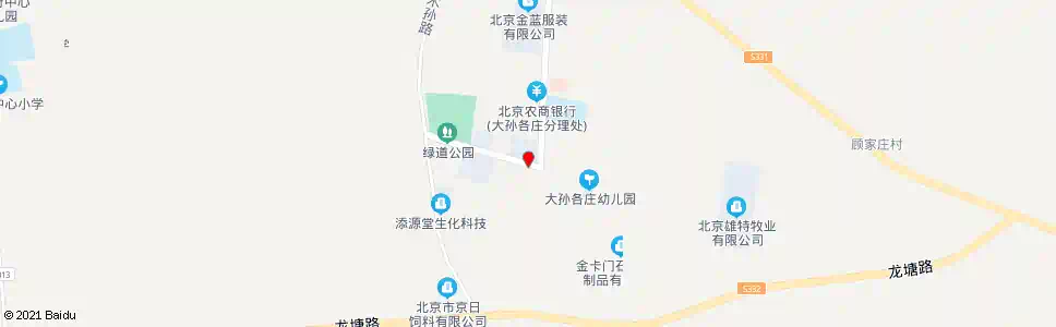 北京大孙各庄北_公交站地图_北京公交_妙搜公交查询2025
