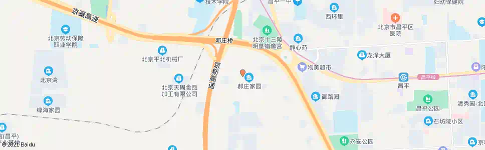 北京北郝庄_公交站地图_北京公交_妙搜公交查询2025