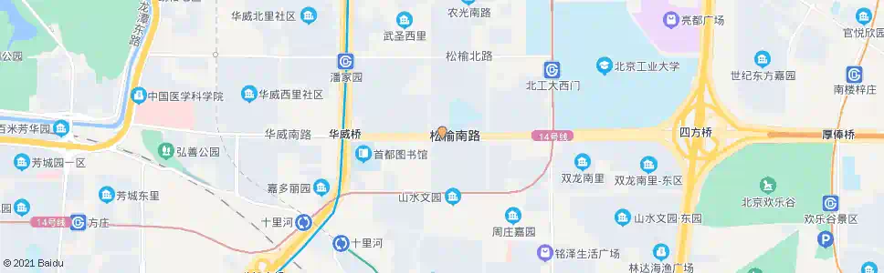 北京松榆里_公交站地图_北京公交_妙搜公交查询2025