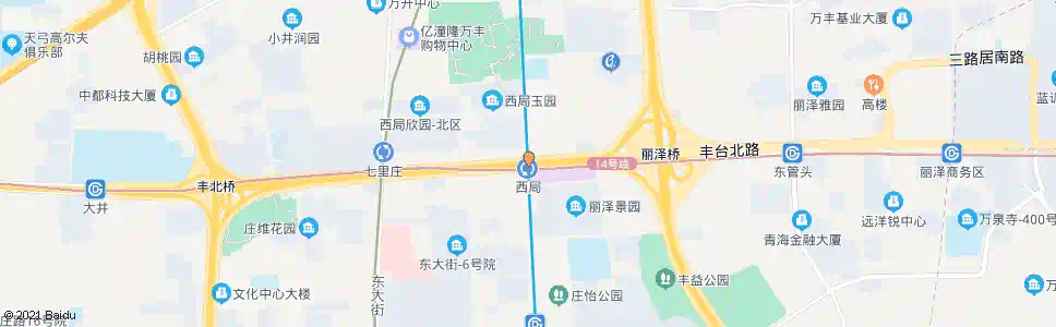 北京地铁西局站_公交站地图_北京公交_妙搜公交查询2025