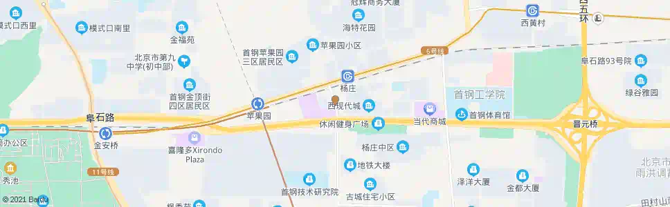 北京苹果园南_公交站地图_北京公交_妙搜公交查询2025