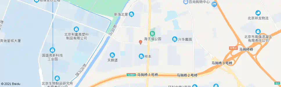 北京新海南里南区_公交站地图_北京公交_妙搜公交查询2025