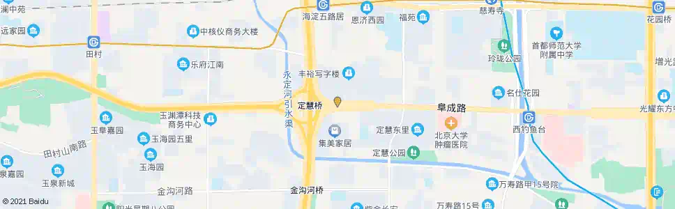 北京定慧桥东_公交站地图_北京公交_妙搜公交查询2025