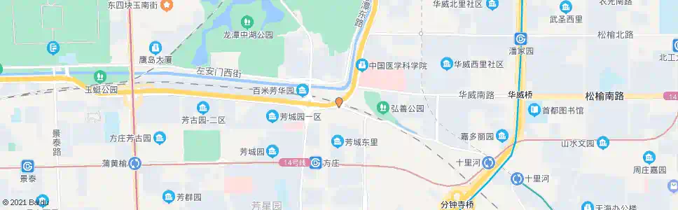 北京左安路_公交站地图_北京公交_妙搜公交查询2025