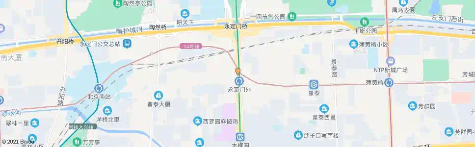 北京永定门站_公交站地图_北京公交_妙搜公交查询2025