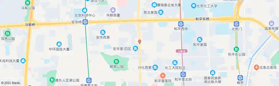 北京安外甘水桥_公交站地图_北京公交_妙搜公交查询2025