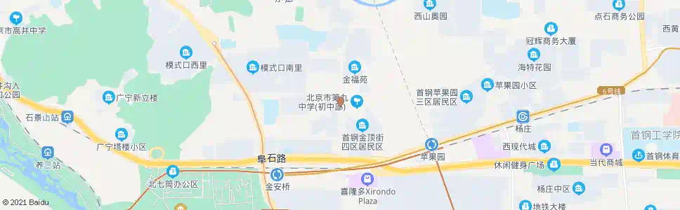北京金顶街北口_公交站地图_北京公交_妙搜公交查询2025