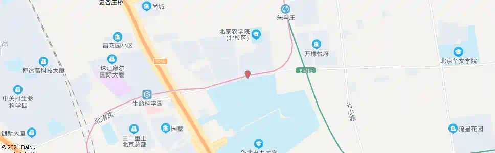北京朱辛庄新区_公交站地图_北京公交_妙搜公交查询2025