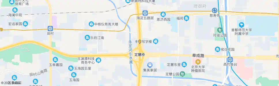 北京定慧桥北(北行)_公交站地图_北京公交_妙搜公交查询2025