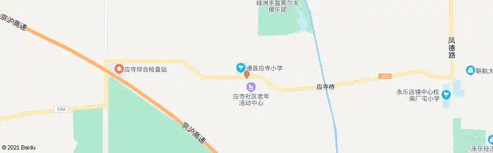 北京应寺小学_公交站地图_北京公交_妙搜公交查询2025