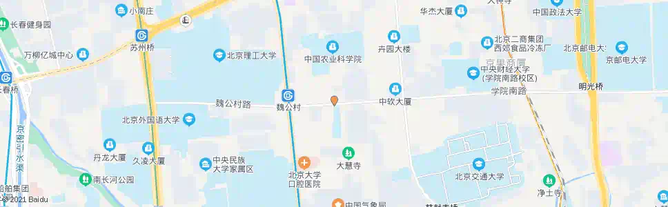 北京中国农业科学院南门_公交站地图_北京公交_妙搜公交查询2025