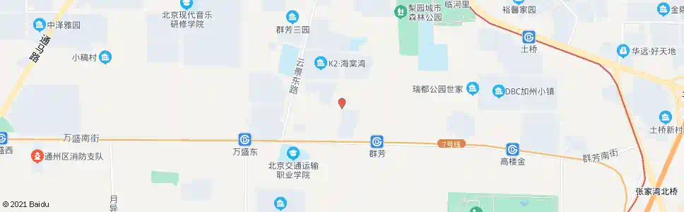 北京群芳二园东区_公交站地图_北京公交_妙搜公交查询2025