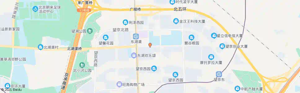 北京望京花园西区北门_公交站地图_北京公交_妙搜公交查询2025