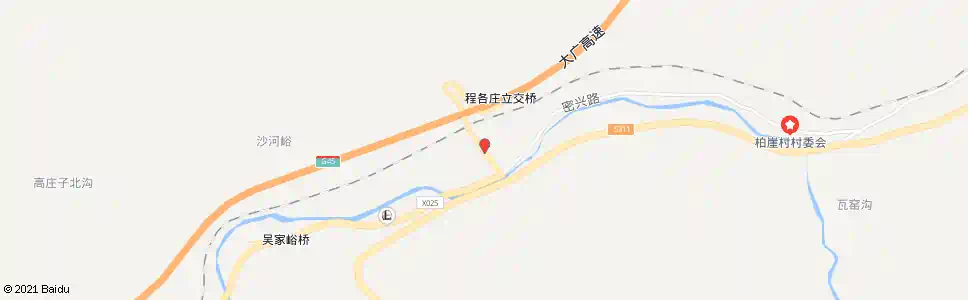 北京程各庄(密兴路旧线支线)_公交站地图_北京公交_妙搜公交查询2025