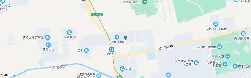 北京中海枫涟山庄东门_公交站地图_北京公交_妙搜公交查询2025