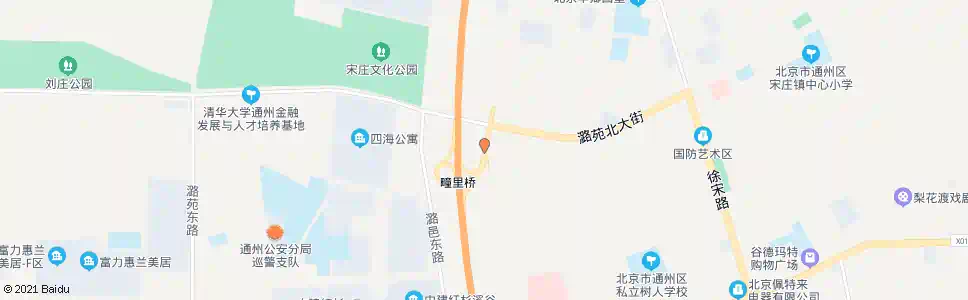 北京潞苑东路路口北_公交站地图_北京公交_妙搜公交查询2025