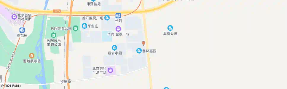 北京长阳国际城西口_公交站地图_北京公交_妙搜公交查询2025