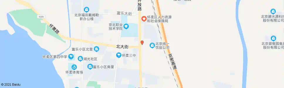 北京怀柔农发地_公交站地图_北京公交_妙搜公交查询2025