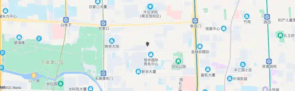 北京月坛北街北站_公交站地图_北京公交_妙搜公交查询2025