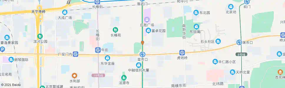 北京菜市口北_公交站地图_北京公交_妙搜公交查询2025