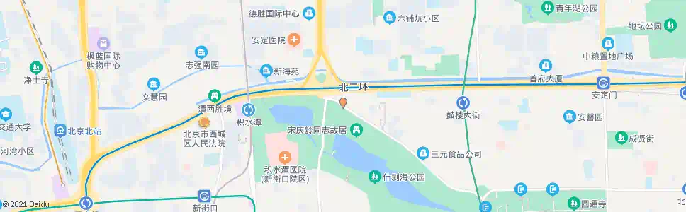 北京德胜门南站_公交站地图_北京公交_妙搜公交查询2025