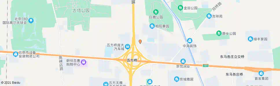 北京白鹿司西_公交站地图_北京公交_妙搜公交查询2025