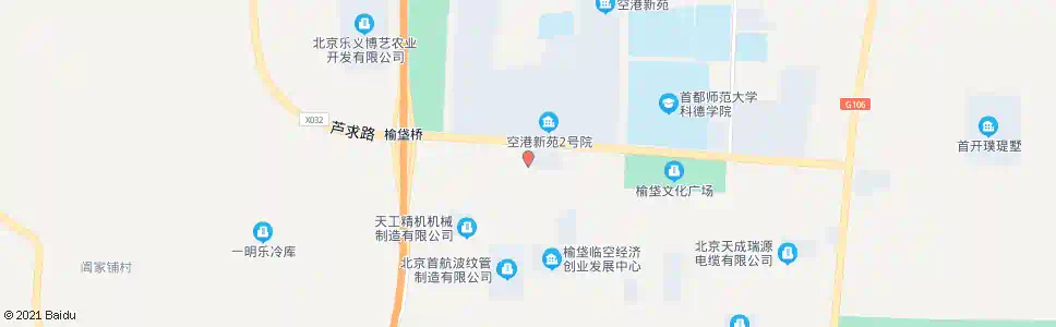 北京榆垡开发区北口_公交站地图_北京公交_妙搜公交查询2025