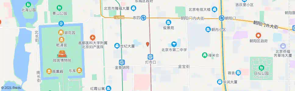 北京灯市东口_公交站地图_北京公交_妙搜公交查询2025