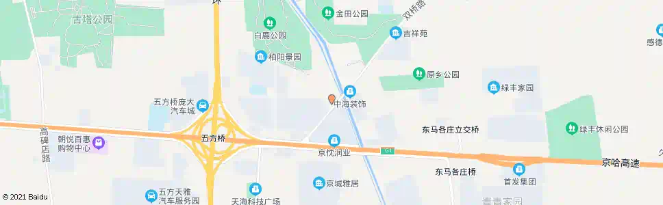 北京白鹿司东_公交站地图_北京公交_妙搜公交查询2025