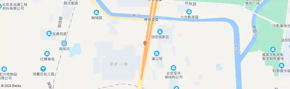 北京庙城东_公交站地图_北京公交_妙搜公交查询2025