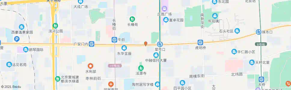 北京菜市口西_公交站地图_北京公交_妙搜公交查询2025