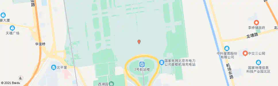 北京首都机场(3号航站楼)_公交站地图_北京公交_妙搜公交查询2025