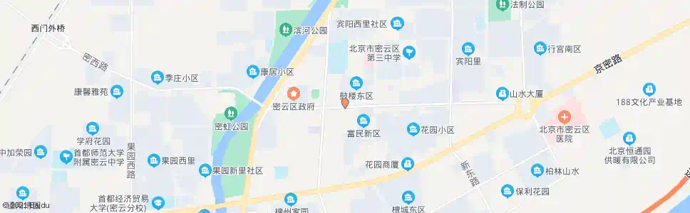 北京密云鼓楼东大街_公交站地图_北京公交_妙搜公交查询2025