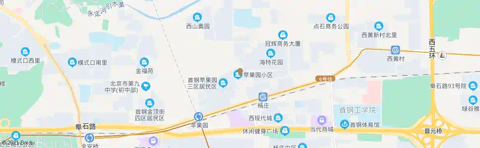 北京苹果园小区_公交站地图_北京公交_妙搜公交查询2025