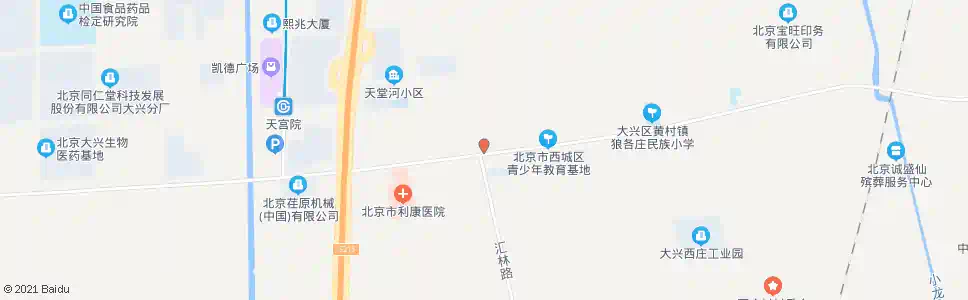 北京汇林南街_公交站地图_北京公交_妙搜公交查询2025