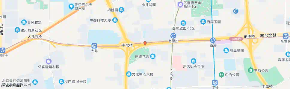 北京丰北桥东_公交站地图_北京公交_妙搜公交查询2025