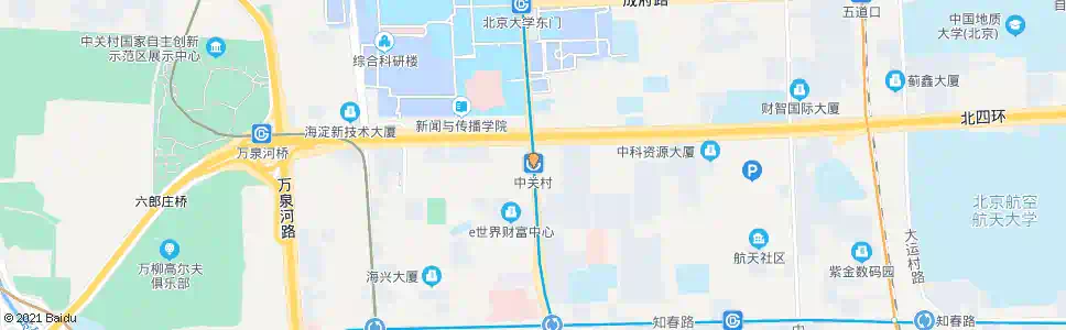 北京中关村站_公交站地图_北京公交_妙搜公交查询2025