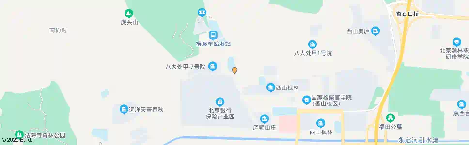 北京八大处南站_公交站地图_北京公交_妙搜公交查询2025