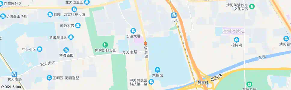 北京上地南口_公交站地图_北京公交_妙搜公交查询2025