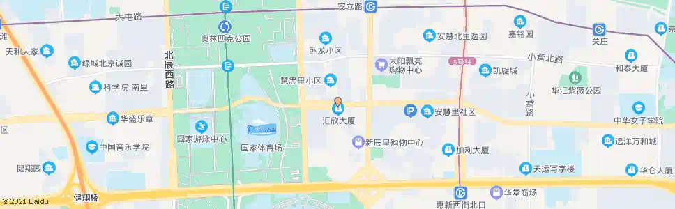 北京慧忠路西口_公交站地图_北京公交_妙搜公交查询2025
