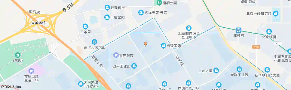 北京科创二街_公交站地图_北京公交_妙搜公交查询2025