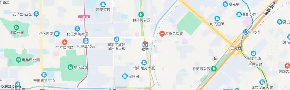 北京地铁柳芳站_公交站地图_北京公交_妙搜公交查询2025