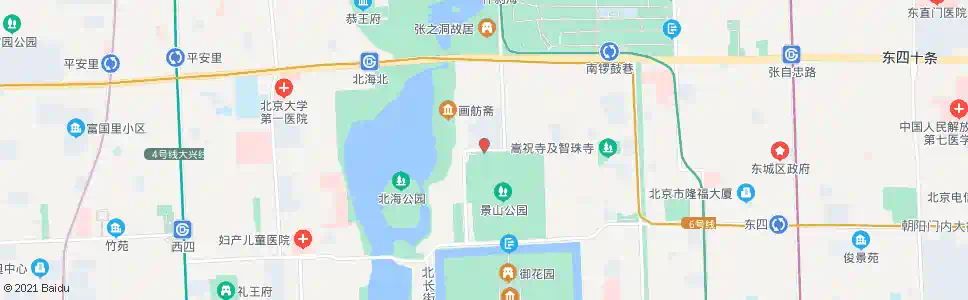 北京景山后街_公交站地图_北京公交_妙搜公交查询2025