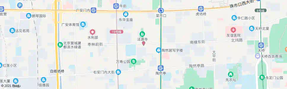 北京南横西街东口_公交站地图_北京公交_妙搜公交查询2025