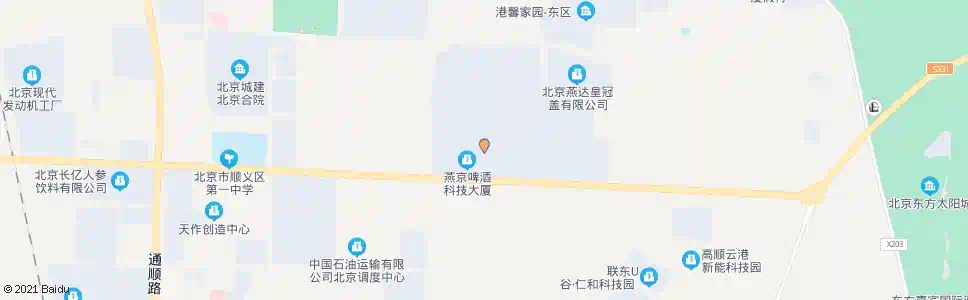 北京燕京啤酒厂_公交站地图_北京公交_妙搜公交查询2025