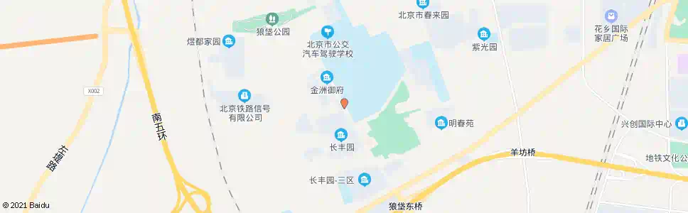北京长丰园一区_公交站地图_北京公交_妙搜公交查询2025