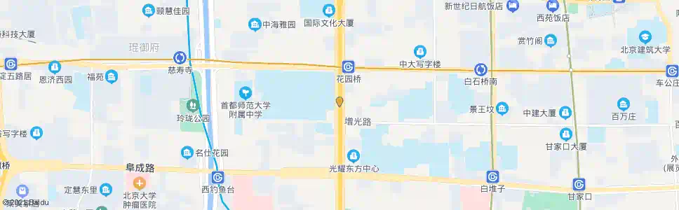 北京花园桥南_公交站地图_北京公交_妙搜公交查询2025