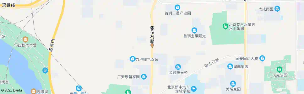北京张仪村北站_公交站地图_北京公交_妙搜公交查询2025
