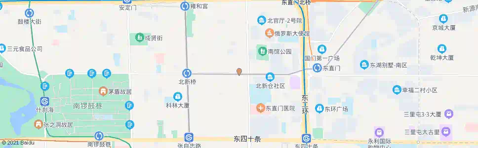 北京东内小街_公交站地图_北京公交_妙搜公交查询2025