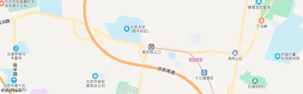 北京昌平西山口站_公交站地图_北京公交_妙搜公交查询2025